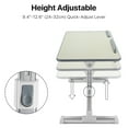 thumbnail image 3 of Laptop Tray Bed Desk For Laptop And Writing Adjustable Folding Laptop Desk Wood S with Foldable Legs, Adjustable Angle & Rise Portable Laptop Computer Stand for Sofa, Bed, Table, Writing, 3 of 7