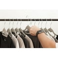 thumbnail image 5 of IRIS Garment Rack with Wooden Shelves for Hanging Clothes and Displaying Accessories Black and Dark Brown, 5 of 10
