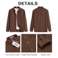 thumbnail image 5 of COOFANDY Men's Button Down Waffle Shirt Jacket Casual Long Sleeve Shacket Lightweight Overshirts with Flap Pockets, 5 of 6