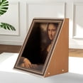 thumbnail image 6 of Happy & Polly Cat Scratch Pad, Interactive Mona Lisa 3D Cat Scratcher, 21.6 Inches, 6 of 9