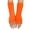 K-Orange, variant on Wool Knit Half Finger Gloves for Women | Autumn and Winter Solid Color Multicolor Long Striped Design | Stylish and Cozy Hand Warmers for Cold Weather