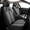00-Black&Gray3, variant on LAONNVIR Car Seat Covers Fit for Toyota RAV4 2013-2024 2025:2 Front Seat Breathable Leather Automotive Seat Protectors,Black&Grey Front Seat