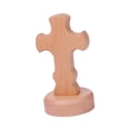thumbnail image 1 of Adorno de cruz de madera, Crucifijo de cruz de madera, Cruz de madera de pie, Regalos para Estilo A, 1 of 9