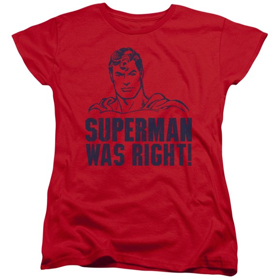 Superman Was Right Women's T-Shirt Red