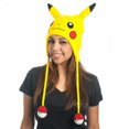 thumbnail image 2 of Pokemon Pikachu Big Face Laplander Beanie Hat One Size Fits Most, 2 of 2