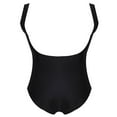 thumbnail image 5 of Women Swimwear Sleeveless Deep V Neck Ruched Open Back Jumpsuit, 5 of 5