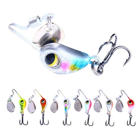 HENGJIA Fishing Lure Set Fishing Spoons Hard Metal Lure Crankbait Popper lures Minnow Jig Hook for Trout Bass Walleye Fishing Lures 4cm/8g
