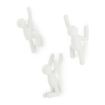 Umbra Buddy Decorative Wall Hooks Set of 3 White
