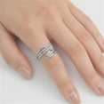 thumbnail image 2 of Plain Feather Band Ring 925 Sterling Silver Size 7, 2 of 2