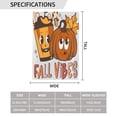 thumbnail image 3 of XMXY Retro Fall Drinking Pumpkin Garden Flags Double Sided,Farmhouse Holiday Yard Outdoor Sign Decor Flag, 28"x40" inch, 3 of 8
