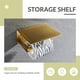 thumbnail image 3 of Soporte de papel higiénico con estante para teléfono Oro pulido, organizador de rollos de pañuelos contemporáneo de acero inoxidable SUS 304, almacenamiento para teléfono, 3 of 5