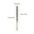 thumbnail image 2 of 5Pcs Bore Brush Stainless Steel 9mm Dia Cleaning Wire Brush Tube Pipe Cleaner with Handle 1/4 Inch Hex Shank, 2 of 6