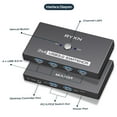 thumbnail image 7 of USB 3.0 Switcher 2 Computers, USB-A & USB-C Switch Selector 2 PC Share 4 USB Devices, with Desktop Controller & USB 3.0 Cable, 7 of 7