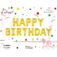 thumbnail image 1 of Globos de Letras Metálico Dorado Yang Happy Birthday 40 cm, 1 of 2