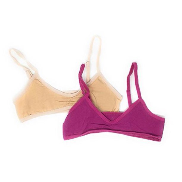 Wunder Girl Girls Adjustable Strap Training Sports Cotton Spandex Bra