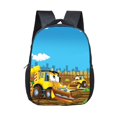 thumbnail image 1 of Mochila con estampado de dibujos animados para niños, mochila para camión, coche, Tractor, guardería, 12 pulgadas QYM unisex, 1 of 2