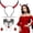 Halloween Costume #02, variant on HIFOT Black Devil Horns Headband Witch Costume Vintage Lace Necklace Red Crystal Earring Gothic Steampunk Chockers Halloween Cosplay Women Carnival Accessories