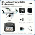 thumbnail image 6 of 8K Dual Camera FPV Drone with 4.3" Screen Controller, Brushless Motors, 360° Obstacle Avoidance, One-Key Takeoff, Optical Flow, Dual Batteries, Foldable Quadcopter for Beginners & Holiday Gifts, 6 of 19