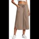 thumbnail image 1 of Pantalones de Yoga de Pierna para Mujer, Pantalones Casuales de Verano, Pantalones Cortos con Cordón en la Cintura y Bolsillos, Color Caqui, XL, 1 of 5