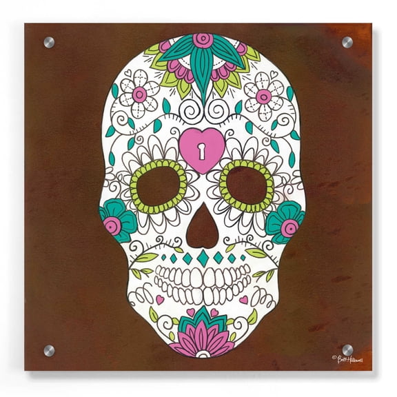 Epic Art 'Celebrating Life II' by Britt Hallowell, Acrylic Glass Wall Art, 36"x36"