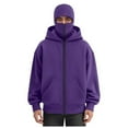 thumbnail image 3 of LiJinLong Balaclava Hoodie Zipper Unisex Thermal Insulated Wind Resistant for Snowboarding Skiing Hiking in Extreme Cold Outdoor Adventure Jacket S-XXL, 3 of 6