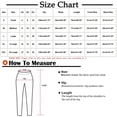thumbnail image 3 of SDNall Jean Capris for Women Casual Fashion Elastic-Waisted Solid Color Pants Loose Casual Pants Wide Leg Pants Woman Linen Pants Women, 3 of 9