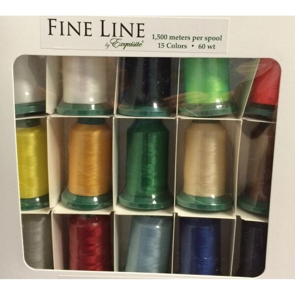 Exquisite Fine Line 60 Weight Embroidery Thread Set 1500 yd New!