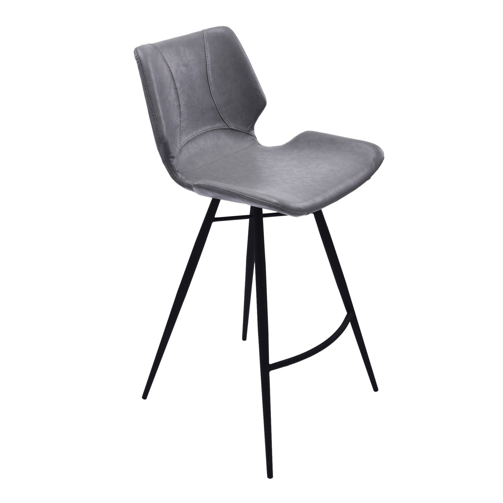 Armen Living Zurich 26" Counter Height Metal Barstool in ...