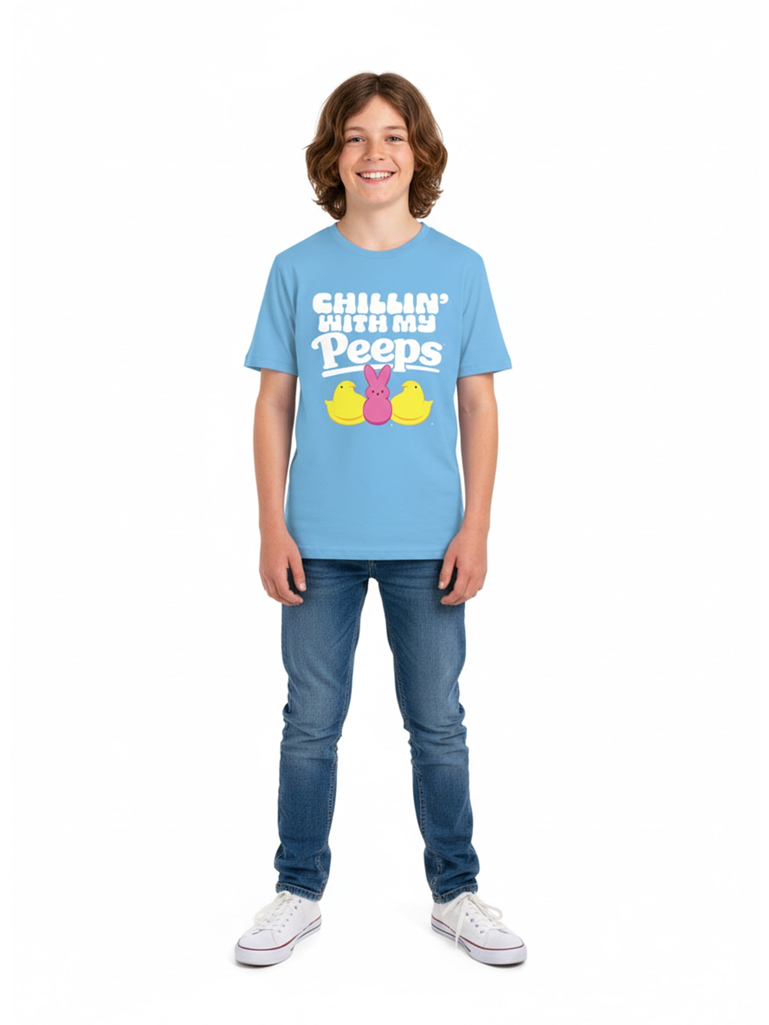 Easter Boys' & Big Boys' Peeps Graphic Tee with Short Sleeves, Sizes 4-18