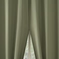 thumbnail image 4 of No. 918 Brandon 2-Piece Magnetic Closure Room Darkening  Grommet Top Curtain Panel, Sage Green, 54.0”W x 96"L, 4 of 9