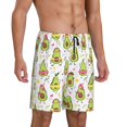 thumbnail image 3 of Rocae Avocado Playing Music for Men's Soft Sleep Pajama Shorts, Waistband and Pockets, 3 of 9