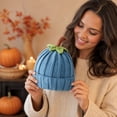 thumbnail image 7 of Baby Pumpkin Hat Knitted Cute Toddler Beanies Soft Warm Autumn Winter Hat Halloween Costume Photo Props Accessories, 7 of 7