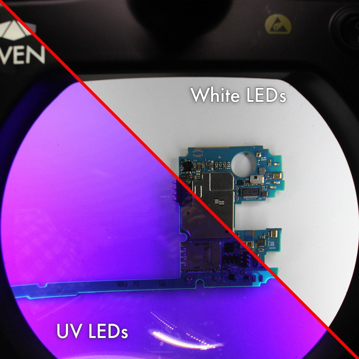 Aven MagnifierLight,Spring,AR 36in,BLK 26505-ESL-XL5-UV