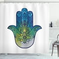 thumbnail image 1 of Ambesonne Evil Eye Shower Curtain, Vibrant, 69"Wx75"L, Blue Green Yellow, 1 of 3