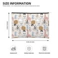 thumbnail image 4 of Rocae Hand Drawn Animals for Cosmetic Bags for Women Paper Reusable Cosmetic Bag Travel Toiletry Organizer Capacity Multipurpose Zipper Pouch, 4 of 8