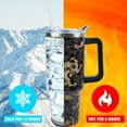 thumbnail image 2 of 40 oz Dragon Tumbler with Handle and Straw, Travel Mug Water Bottle, Stainless Steel Insulated Cup with Lid and Straw, Birthday Christmas Gifts, 2 of 5