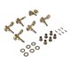 thumbnail image 2 of 6 clavijas de afinación para guitarra, 6 perillas cuadradas de bronce grandes, derechas, con afinadores de bloqueo incluidos para guitarra eléctrica o acústica., 2 of 14