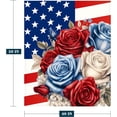 thumbnail image 2 of American Flag Throw Blanket Patriotic 4th of July Memorial Day Fourth of July Throw Blanket for Couch Sofa Bed Soft Fleece Blankets Stars and Stripes Red White Blue Veteran Blanket 50x60, 2 of 5