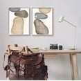 thumbnail image 2 of Stupell Industries Contemporary Oblong Shapes Arrangement Graphic Art Gray Framed Art Print Wall Art, Set of 2, Design by Laura Marr, 2 of 7