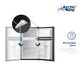 Arctic King 3.2 Cu ft Two Door Mini Fridge with Freezer, Stainless