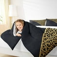 thumbnail image 4 of jejeloiu Jungle Leopard Cheetah Bedding Comforter Set,Gold Sequin Print Twin Comforter Sets,Modern Minimalsit Aesthetic Bedding Set For Girls Teens,Breathable Home Decor,2pcs, 4 of 8
