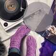 thumbnail image 4 of OULII Turntable Mat Vinyl Cushion with Anti Skid Feature Acrylic Black 1Set, 4 of 8