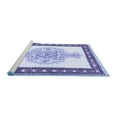 thumbnail image 2 of Ahgly Company Machine Washable Indoor Square Persian Blue Traditional Area Rugs, 8' Square, 2 of 4