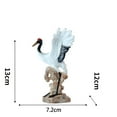 thumbnail image 4 of Estatua en ,Estatuas de pájaros de resina Decoraciones para el hogar Paisaje,Figuras Adornos de jardín Decoración de estar,Esculturas Artesanía Coleccionables CUTICAT  Estatua en forma de grulla, 4 of 5