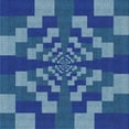 thumbnail image 1 of Ahgly Company Indoor Square Patterned Blue Novelty Area Rugs, 7' Square, 1 of 6