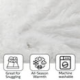 thumbnail image 3 of Cheer Collection Soft and Furry Long Shaggy Hair Throw Blanket, 3 of 5