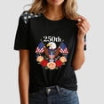 thumbnail image 5 of idosla 250 Anniversary USA Shirt Women 250th Anniversary USA Shirt Patriotic American Flag Eagle Tops 1776-2026 Tshirt Gifts (Light Gray, M), 5 of 6
