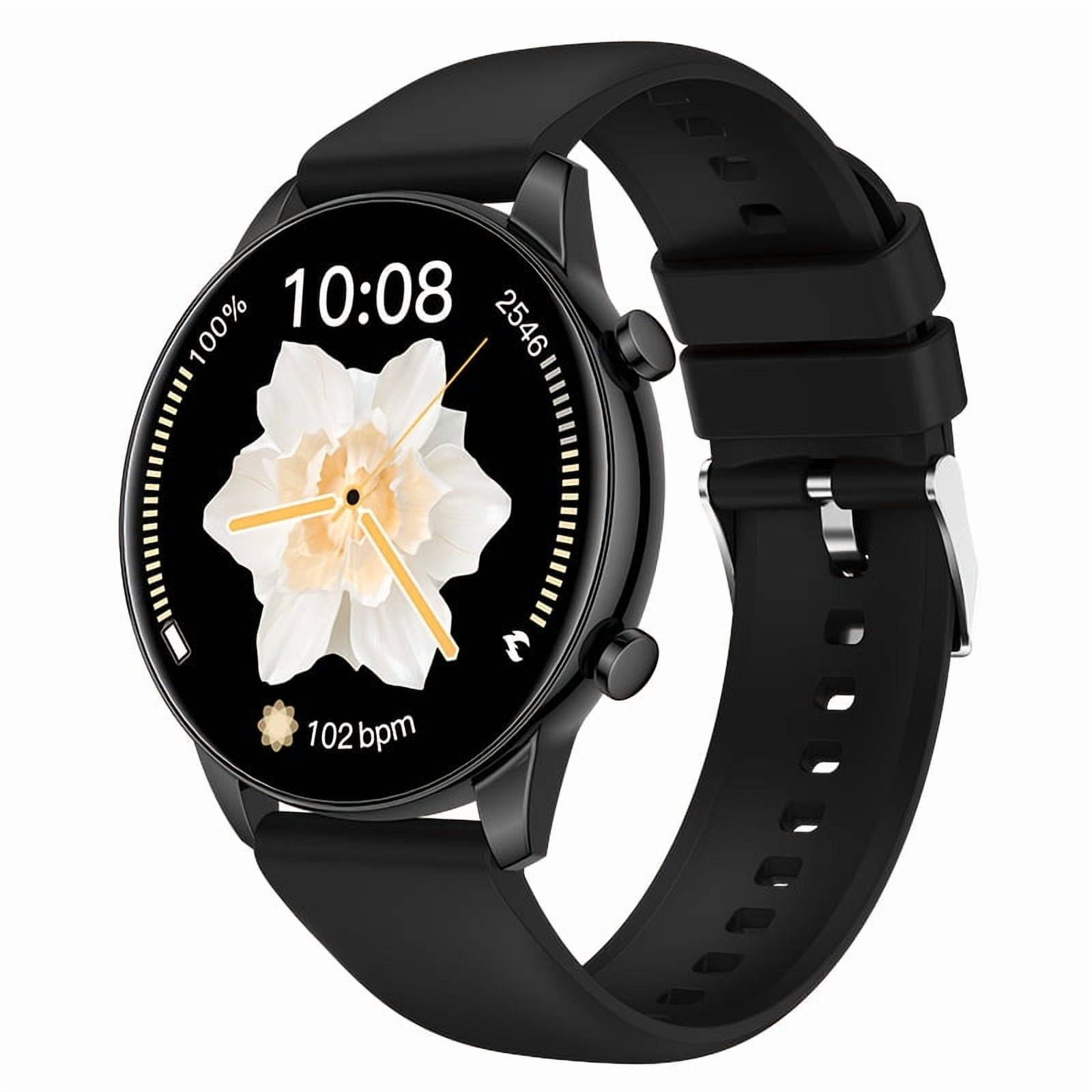 2025 Hot Round Smart Watch, 2.01" Large Screen, Wireless Call, 100 Sports Modes, Sleep Monitor, Game Weather Calculator Pedometer for Android iPhone, Gift for Men Women