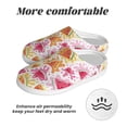 thumbnail image 6 of Fotbe Watermelon Pattern Women's Fuzzy Curly Fur Memory Foam Loafer Slippers Indoor Outdoor Slippers Winter Home Shoes-40/41, 6 of 7