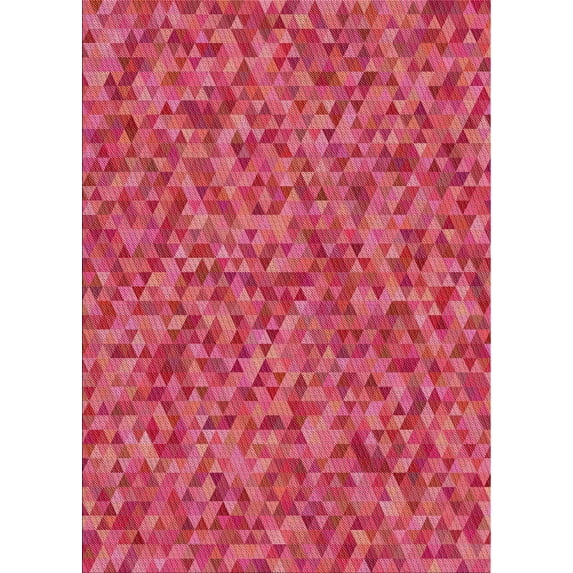 Ahgly Company Machine Washable Indoor Rectangle Transitional Ferrari Red Area Rugs, 8' x 10'